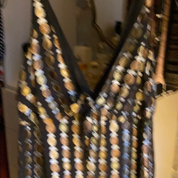 Fall colors dress with tie - Picture 5 of 7